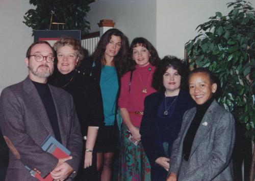 Don Secreast, Nancy Ruth Patterson, Ann Goethe, Katherine, Sharyn McCrumb, and Nikki Giovanni: Authors Day, 1993